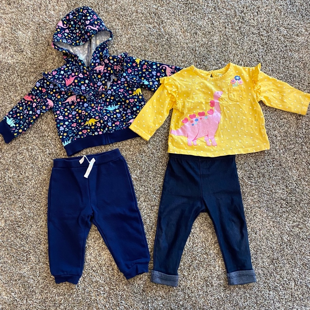 4 piece Dinosaur Outfit Set